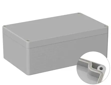 Produktfoto 1 von RS PRO 5U2; Universalgehäuse; Polycarbonat; Grau; IK07 IP66 Breite 120 mm Höhe 75 mm Länge 200 mm