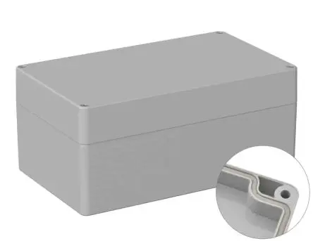 Produktfoto 1 von RS PRO 5U2; Universalgehäuse; Polycarbonat; Grau; IK07 IP66 Breite 120 mm Höhe 90 mm Länge 200 mm