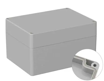 Produktfoto 1 von RS PRO 5U2; Universalgehäuse; Polycarbonat; Grau; IK07 IP66 Breite 120 mm Höhe 90 mm Länge 160 mm