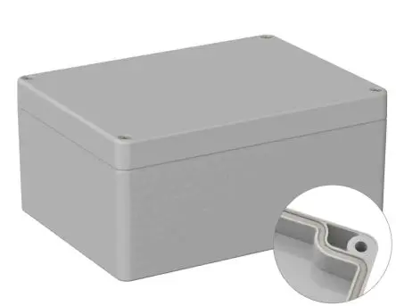 Produktfoto 1 von RS PRO 5U2; Universalgehäuse; Polycarbonat; Grau; IK07 IP66 Breite 120 mm Höhe 75 mm Länge 160 mm