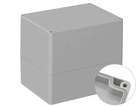 Produktfoto 1 von RS PRO 5U3; Universalgehäuse; ABS; Grau; IK07 IP66 Breite 120 mm Höhe 140 mm Länge 160 mm