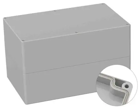 Produktfoto 1 von RS PRO 5U3; Universalgehäuse; ABS; Grau; IK07 IP66 Breite 160 mm Höhe 150 mm Länge 250 mm