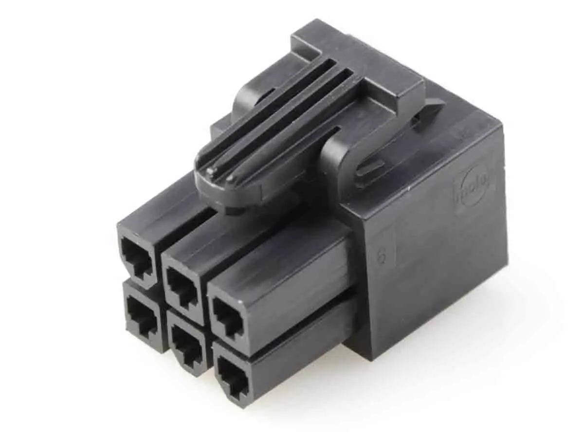 Produktfoto 1 von Molex 172708 Stecker Leiterplattensteckverbinder Gehäuse 4.2 mm, 6-polig / 2-reihig Gerade, Panel