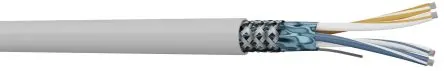 Produktfoto 1 von RS PRO LCAE-MPIS Datenkabel, 2-paarig 100 m Ø 7.90 mm Raucharm halogenfrei isoliert Grau