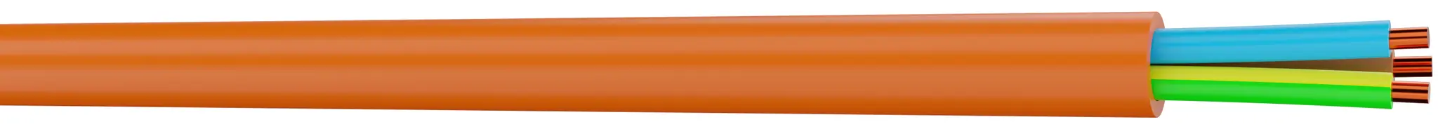 Produktfoto 1 von CAE Groupe CR1/C1 Netzkabel, 1-adrig Orange, 100 m 90 °C, 500 V, Polyolefin