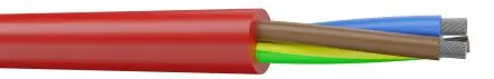 Produktfoto 1 von AXINDUS SIHF Schaltdraht 1.5 mm², 16 AWG 100 m Rot, Braun Ø 7.9 mm Siliziumelastomer