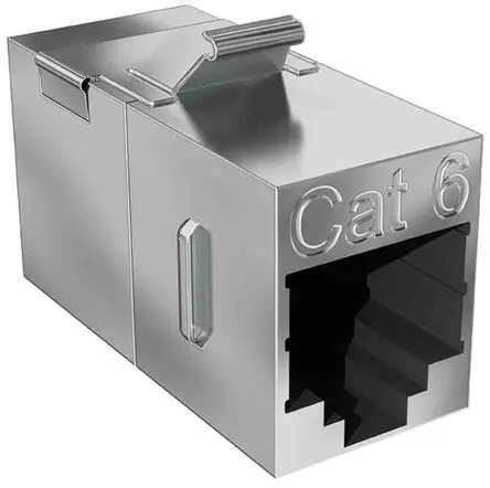 Produktfoto 1 von Multimedia Connect, Keystone Ethernet-Verbinder, RJ45, 2 -Port, Typ Abgeschirmt, L 16 mm, Typ Kupplung
