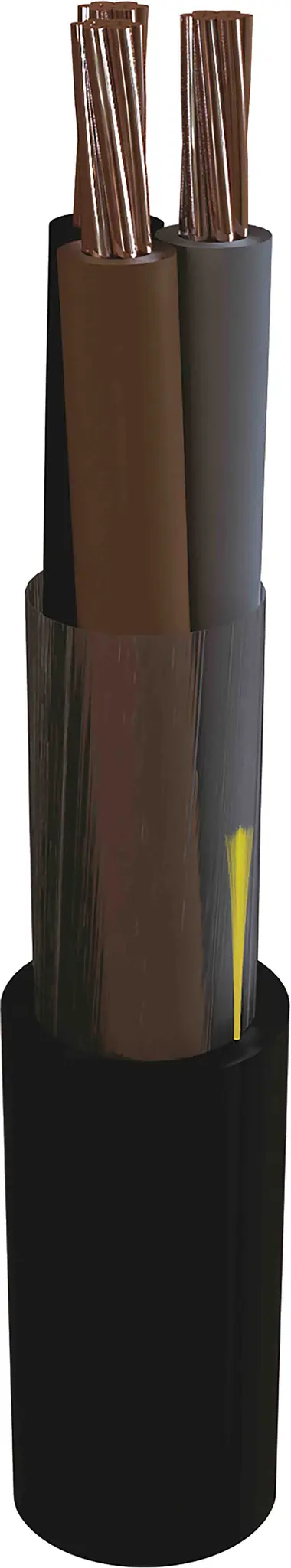 Produktfoto 1 von AXINDUS MarineLine YZp 0 Netzkabel, 2-adrig Schwarz /Ø 9 mm Außen-ø , 100 m 70 °C, 0.6/1 kV, Vernetztes Polyethylen