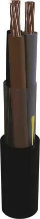 Produktfoto 1 von AXINDUS MarineLine YZp 0 Netzkabel, 2-adrig Schwarz /Ø 9 mm Außen-ø , 100 m 70 °C, 0.6kV, 1 kV, Vernetztes Polyethylen