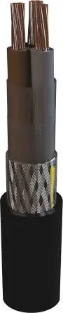 Produktfoto 1 von AXINDUS MarineLine YZp 0 Netzkabel, 2-adrig Schwarz /Ø 8.7 mm Außen-ø , 100 m 70 °C, 0.6kV, 1 kV, Vernetztes Polyethylen