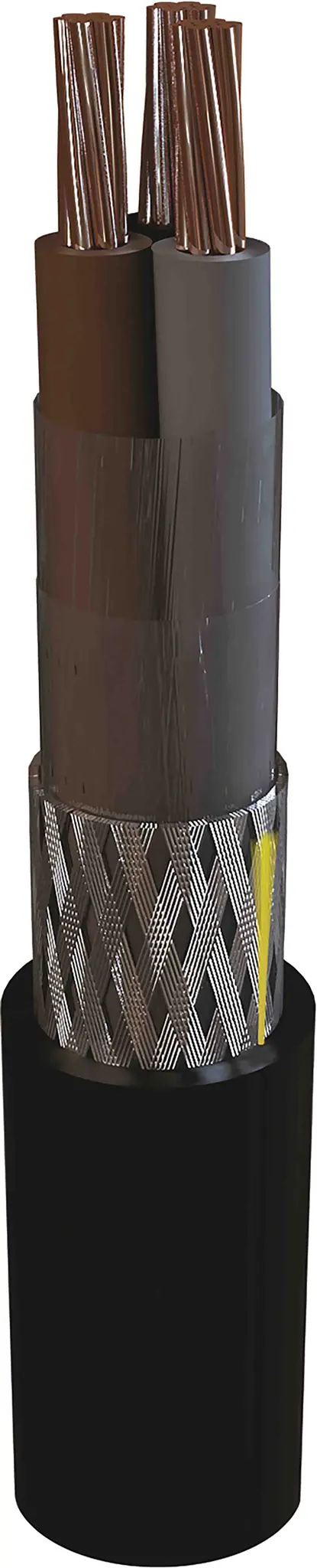 Produktfoto 1 von AXINDUS MarineLine YZp 0 Netzkabel, 3-adrig Schwarz /Ø 9.1 mm Außen-ø , 100 m 70 °C, 0.6/1 kV, Vernetztes Polyethylen