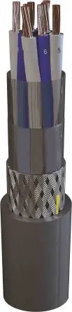 Produktfoto 1 von AXINDUS MarineCom YOZc 250 V Steuerkabel, 2-adrig 0.75mm² Grau Geschirmt, 100 m, Vernetztes Polyethylen