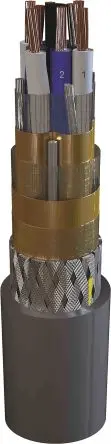 Produktfoto 1 von AXINDUS Marine2Com YOZ2c 250 V Steuerkabel, 4-adrig 0.75mm² Grau Geschirmt, 100 m, Vernetztes Polyethylen