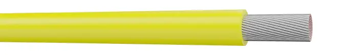Produktfoto 1 von AXINDUS Einzeladerleitung 0,12 mm², 26 AWG 200m Gelb PVC isoliert Ø 0.8 → 1mm 7 x 0,15 mm Litzen