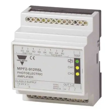 Produktfoto 1 von Carlo Gavazzi MPF Zylinderförmig Verstärker für fotoelektrischen Sensor, Durchgangsstrahl, Relais Ausgang, Schraube
