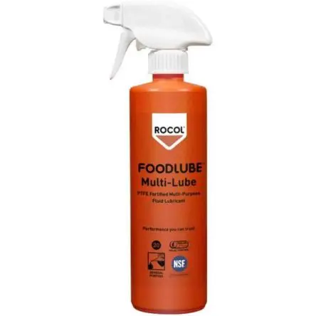 Produktfoto 1 von Rocol Foodlube Multi-Lube Fluid Schmiermittel Mehrzweckschmiermittel Flüssig Lebensmittelsicher, Spray 500 ml