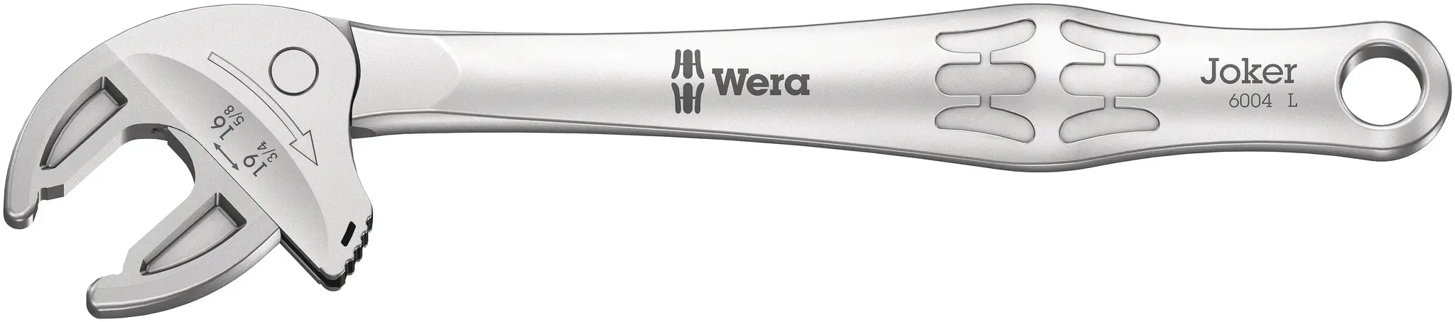 Produktfoto 1 von Wera Rollgabelschlüssel Rollgabelschlüssel, Ergonomisch Griff, Backenweite 19 mm, / Länge 224 mm