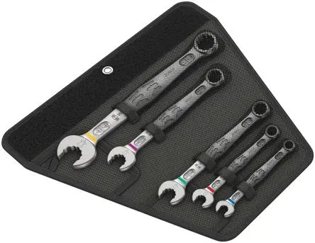 Produktfoto 1 von Wera Ringschlüsselsatz Ring-Maulschlüssel CrMo-Stahl, 5-teilig 5/16 To 3/4 in