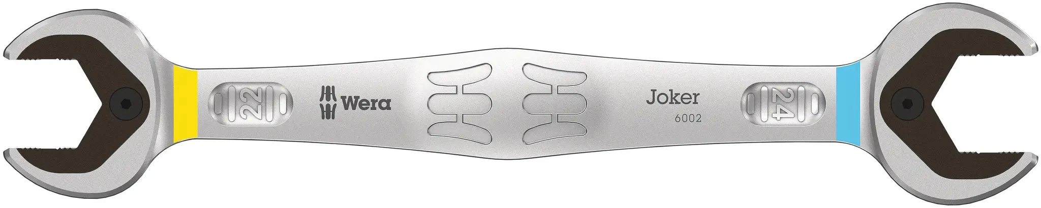 Produktfoto 1 von Wera Doppelgabelschlüssel Metrisch Chrom-Molybdän Stahl Nicht parkend Schließer (NO), Länge 232 mm