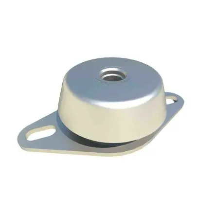 Produktfoto 1 von FIBET Naturgummi Rund Gummipuffer, Maschinenfuß Bohrung 12 mm M12 43 daN, Ø 20 mm x 31 mm, 45 / bis 43 daN