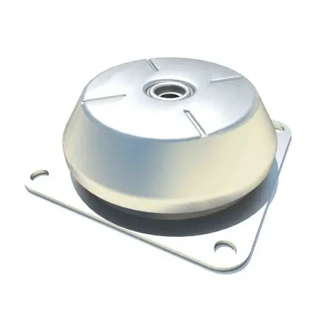 Produktfoto 1 von FIBET Naturgummi Konisch viereckig Gummipuffer, Maschinenfuß Bohrung 20 mm M20 2240 daN, Ø 20 mm x 66 mm, 60 / bis 2240