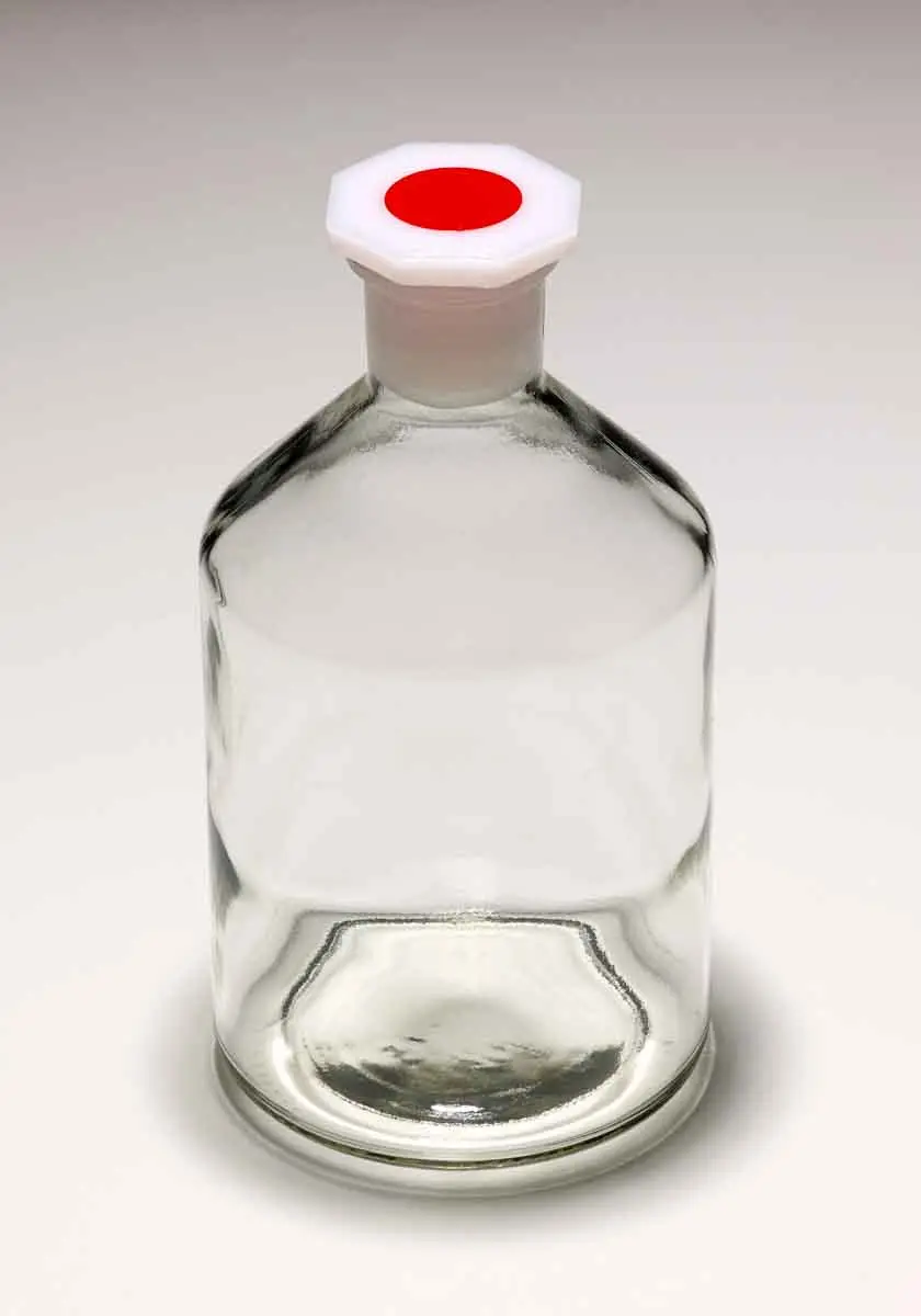 Produktfoto 1 von RS PRO Glas Laborflasche 250ml, Ø 69 mm Reagenzflasche Enghalsig