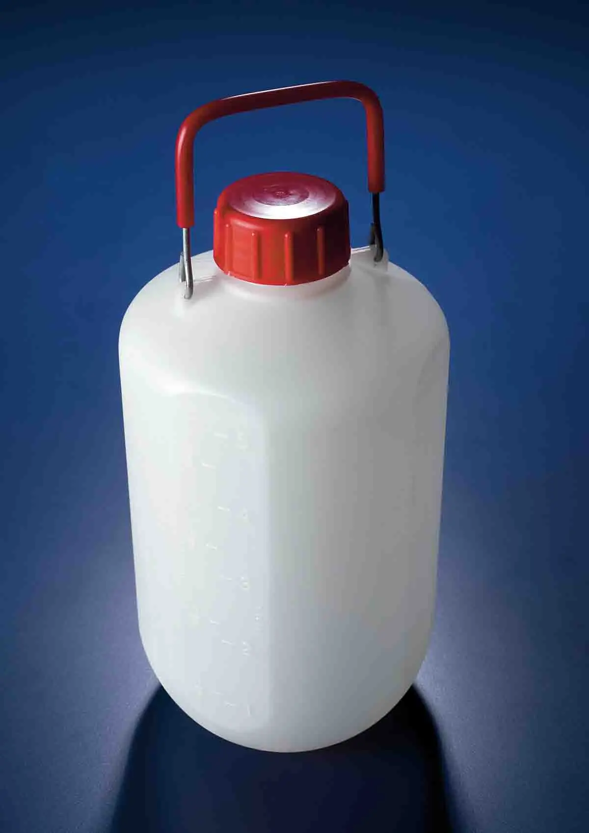 Produktfoto 1 von RS PRO Hochdichtes Polyethylen Laborflasche 10L, Ø 205 mm Glasballonflasche Weithalsig