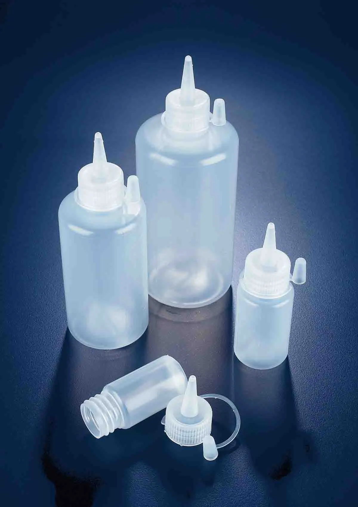 RS PRO Polyethylen Laborflasche 60ml, Ø 39 mm Spritzflasche Enghalsig
