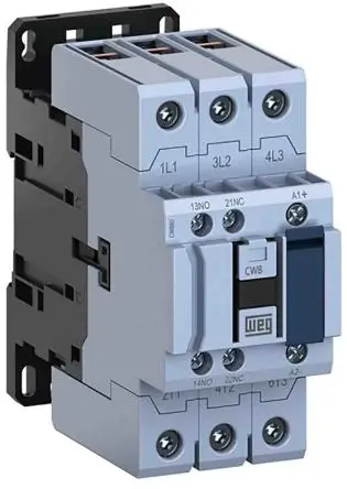 Produktfoto 1 von WEG CWB Leistungsschütz 110 V ac-Spule, 3 -polig / 50 A 22 kW 1 Schließer, 1 Öffner Umkehrend