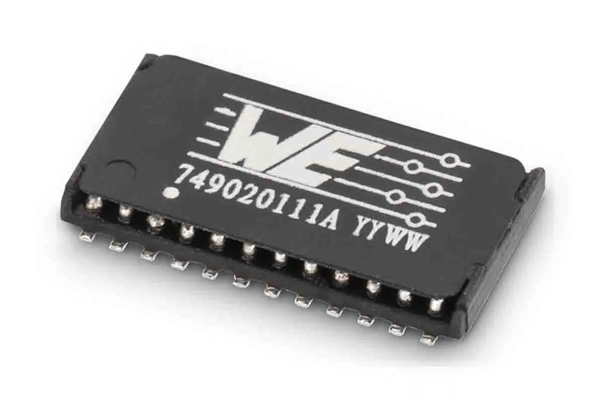 Produktfoto 1 von Wurth Elektronik LAN-Ethernet-Transformator Oberfläche 1 Ports -2.0dB T. 12.2 mm