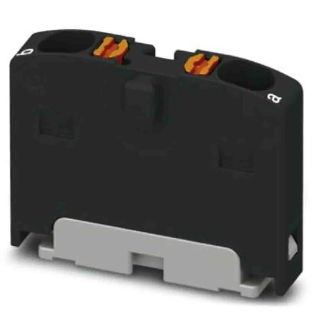 Produktfoto 1 von Phoenix Contact Verteilerblock 2-polig / 450 V 17.5A, Polyamid Schwarz, IP20