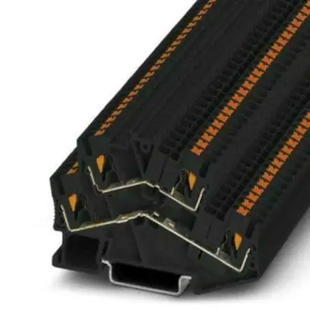 Produktfoto 1 von Phoenix Contact PTTBS Doppelstock Reihenklemmen 2 Schwarz, 0.14mm², 4 mm², 500V Einsteck-Anschluss ATEX, IECEx
