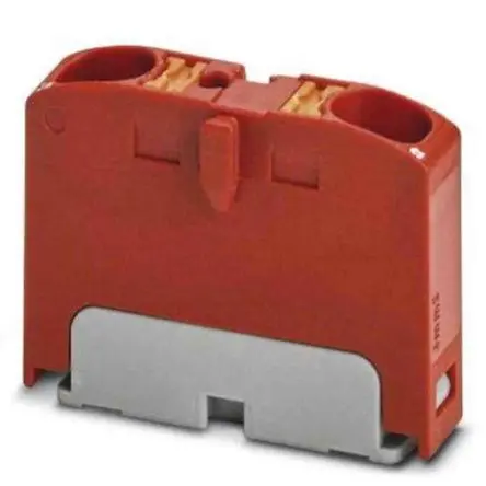 Produktfoto 1 von Phoenix Contact Verteilerblock 2-polig / 450V 32A, Polyamid Rot, IP20