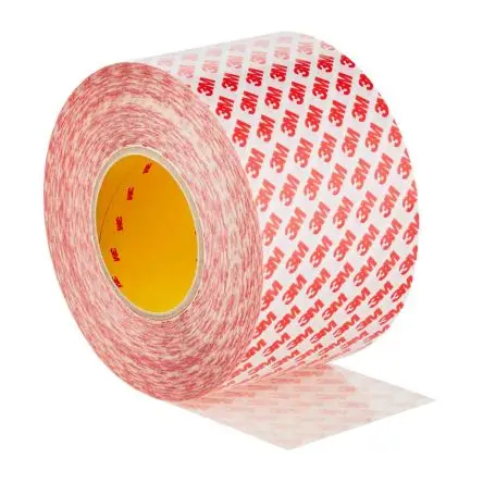 Produktfoto 1 von 3M GPT-020F Kunststoff-Klebeband doppelseitig, Klar, 90 °C bis 90 °C, Stärke 0.202 mm Polypropylen, 100mm x 50 m