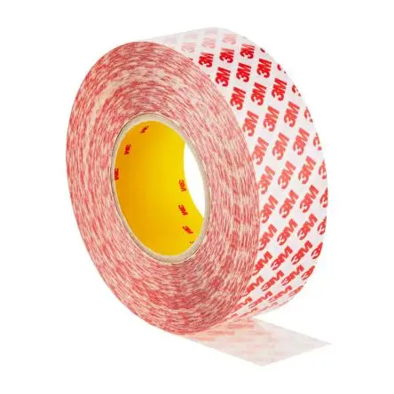 Produktfoto 1 von 3M GPT-020F Kunststoff-Klebeband doppelseitig, Klar bis 190 °C, Stärke 0.202 mm Polypropylen, 50mm x 50 m