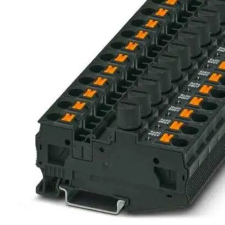 Produktfoto 1 von Phoenix Contact PT Modularer Sicherungs-Anschlussklemmenblock 1 Schwarz, 0.5mm², 10 mm², 1000V Einsteck-Anschluss