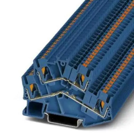 Produktfoto 1 von Phoenix Contact PTTBS Doppelstock Reihenklemmen Blau, 0.14mm², 4 mm², 500V Einsteck-Anschluss