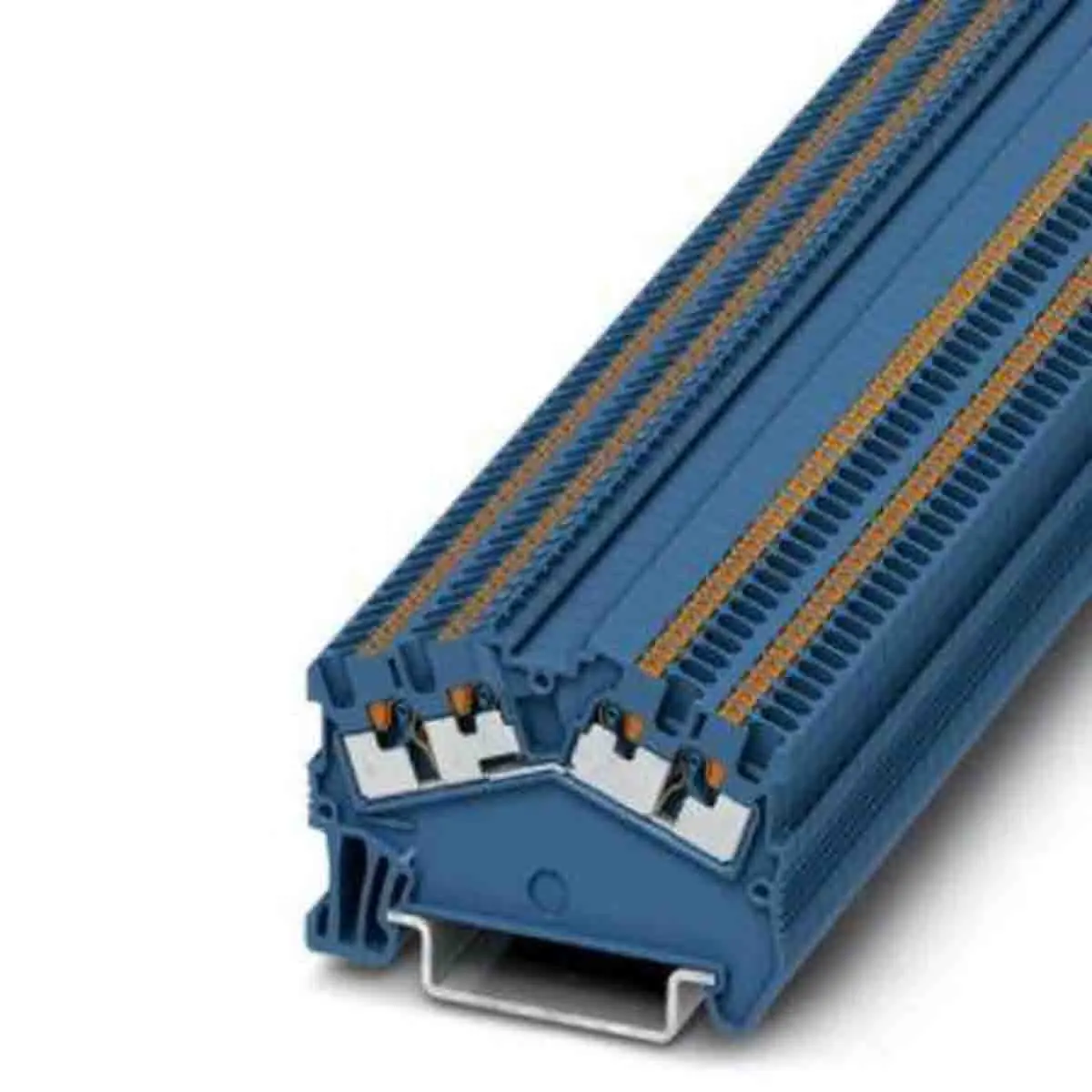 Produktfoto 1 von Phoenix Contact Anschlussklemmenblock für Durchkontaktierung 1 Blau, 0.14 to 1.5 mm², 500 V Einsteck-Anschluss