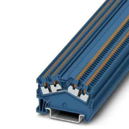 Produktfoto 1 von Phoenix Contact Anschlussklemmenblock für Durchkontaktierung 1 Blau, 0.14mm², 1.5 mm², 500V Einsteck-Anschluss