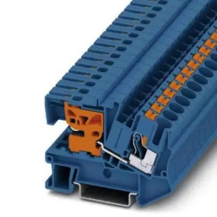 Produktfoto 1 von Phoenix Contact PTN Klemmlieste abtrennen 1 Blau, 0.5mm², 10 mm², 1kV Einsteck-Anschluss