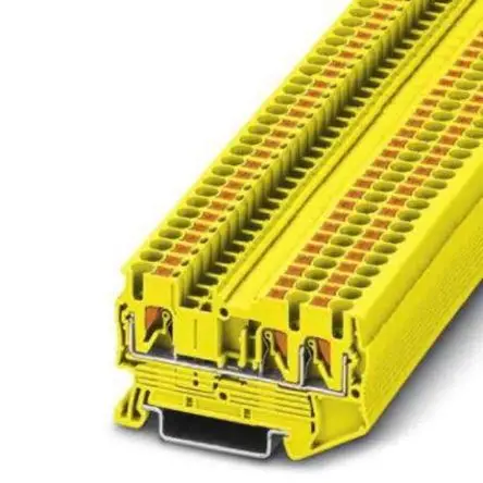 Produktfoto 1 von Phoenix Contact Anschlussklemmenblock für Durchkontaktierung 1 Gelb, 0.14mm², 4 mm², 800V Einsteck-Anschluss IECEx/ATEX