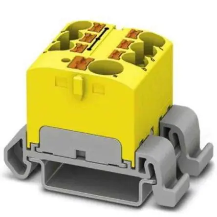 Produktfoto 1 von Phoenix Contact Verteilerblock 7-polig / 450V 32A, Polyamid Gelb, IP20
