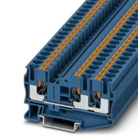 Produktfoto 1 von Phoenix Contact PT 6 Anschlussklemmenblock für Durchkontaktierung 1 Blau, 0.5mm², 10 mm², 1kV Einsteck-Anschluss
