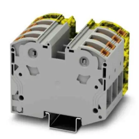 Produktfoto 1 von Phoenix Contact PTPOWER 35 DIN-Schienenklemme ohne Sicherung 1 Schwarz, Grau, Gelb, 2.5mm², 35 mm², 1kV