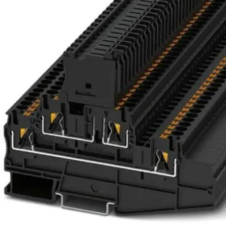 Produktfoto 1 von Phoenix Contact PT Modularer Sicherungs-Anschlussklemmenblock 3 Schwarz, 0.2mm², 6 mm², 250V Einsteck-Anschluss