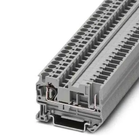 Produktfoto 1 von Phoenix Contact ST4 Anschlussklemmenblock für Durchkontaktierung 1 Grau, 0.08mm², 6 mm², 800V ZUGFEDER