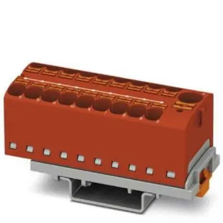 Produktfoto 1 von Phoenix Contact Verteilerblock 19-polig / 800V 32A, Polyamid Rot, IP20