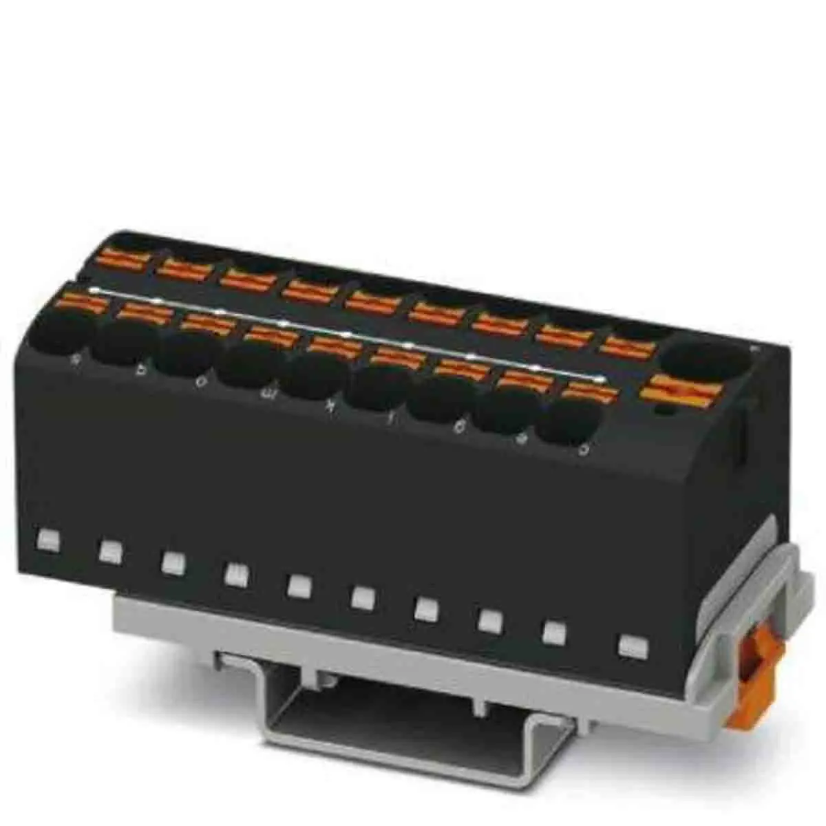 Produktfoto 1 von Phoenix Contact Verteilerblock 19-polig / 800 V 32A, Polyamid Schwarz, IP20