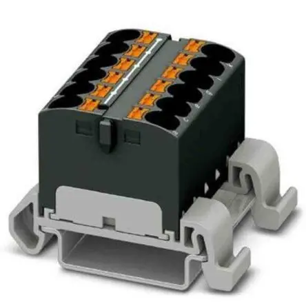 Produktfoto 1 von Phoenix Contact Verteilerblock 12-polig / 800V 32A, Polyamid Schwarz, IP20
