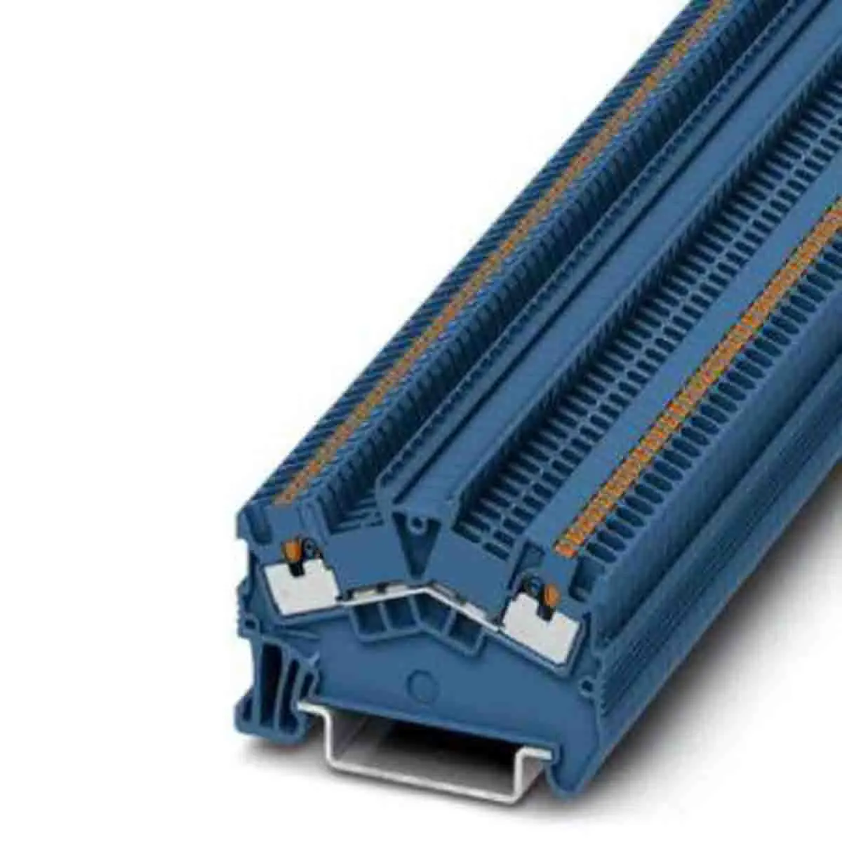 Produktfoto 1 von Phoenix Contact PT 1,5 Reihenklemme Blau, 0.14 → 1.5mm², 500 V / 17.5A, Einstecken